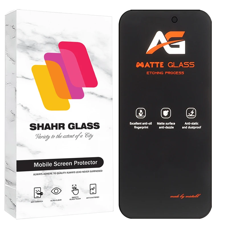 محافظ صفحه نمایش شهر گلس مدل FMATS مناسب برای گوشی موبایل اپل iPhone 16
