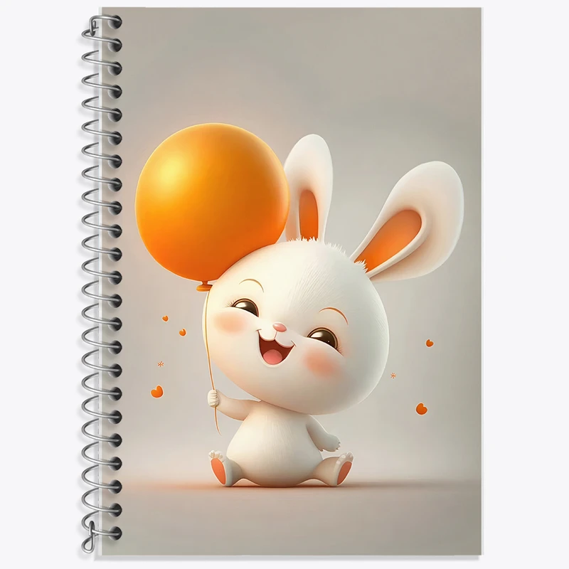 دفتر نت موسیقی 50 برگ خندالو طرح خرگوش بامزه کد F5770