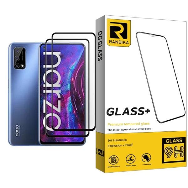 محافظ صفحه نمایش راندیکا مدل Randika Glass MIX002 مناسب برای گوشی موبایل ریلمی Narzo 30 Pro 5G بسته دو عددی