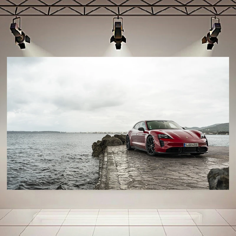 پوستر طرح ماشین مدل Porsch Taycan Sport Turismo کد AR22440