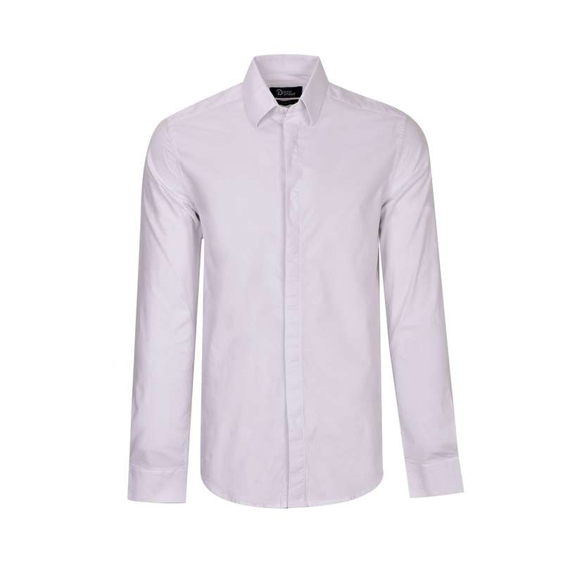 پیراهن آستین بلند مردانه بادی اسپینر مدل 3241 کد 1 رنگ سفید