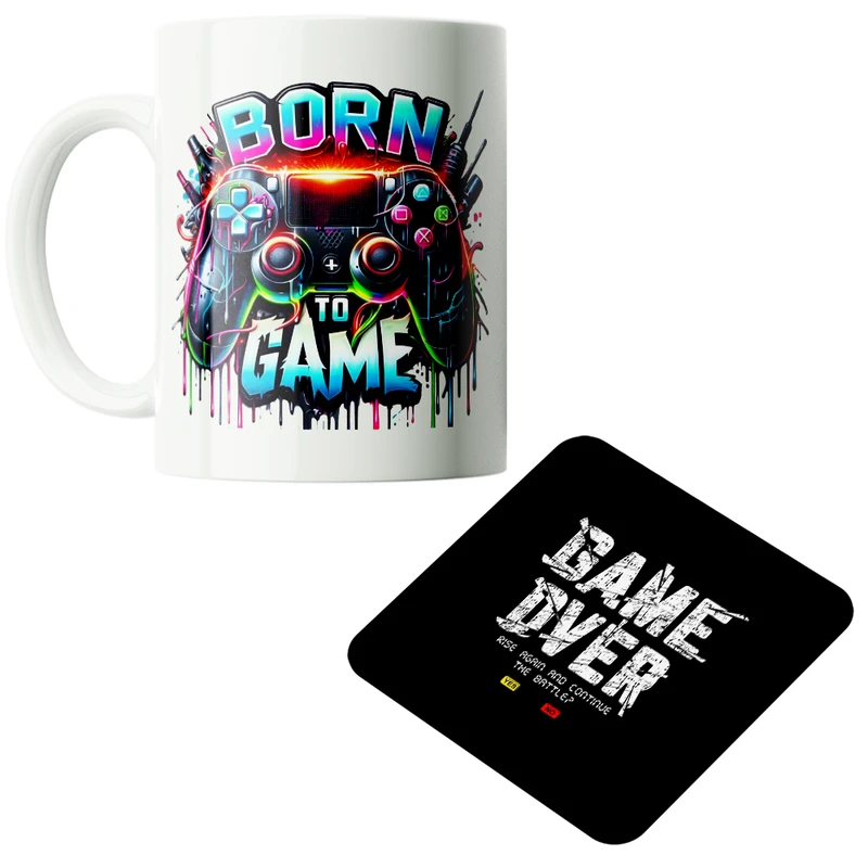 ماگ پاد آفرین مدل گیم دسته بازی گیمینگ گیمر کد PZ394 به همراه زیرلیوانی