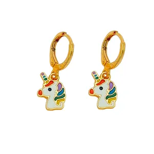 گوشواره دخترانه مدل اسب تک شاخ کد 657GUD