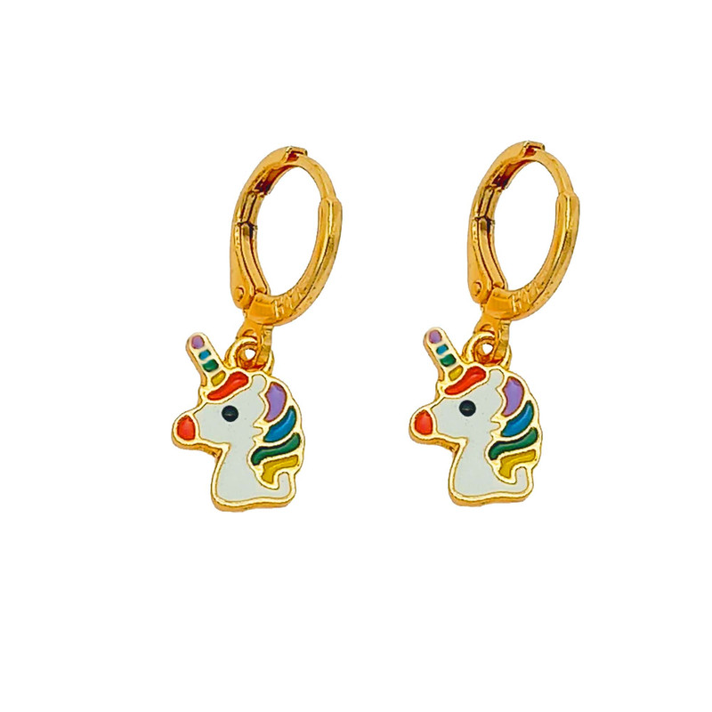 گوشواره دخترانه مدل اسب تک شاخ کد 657GUD