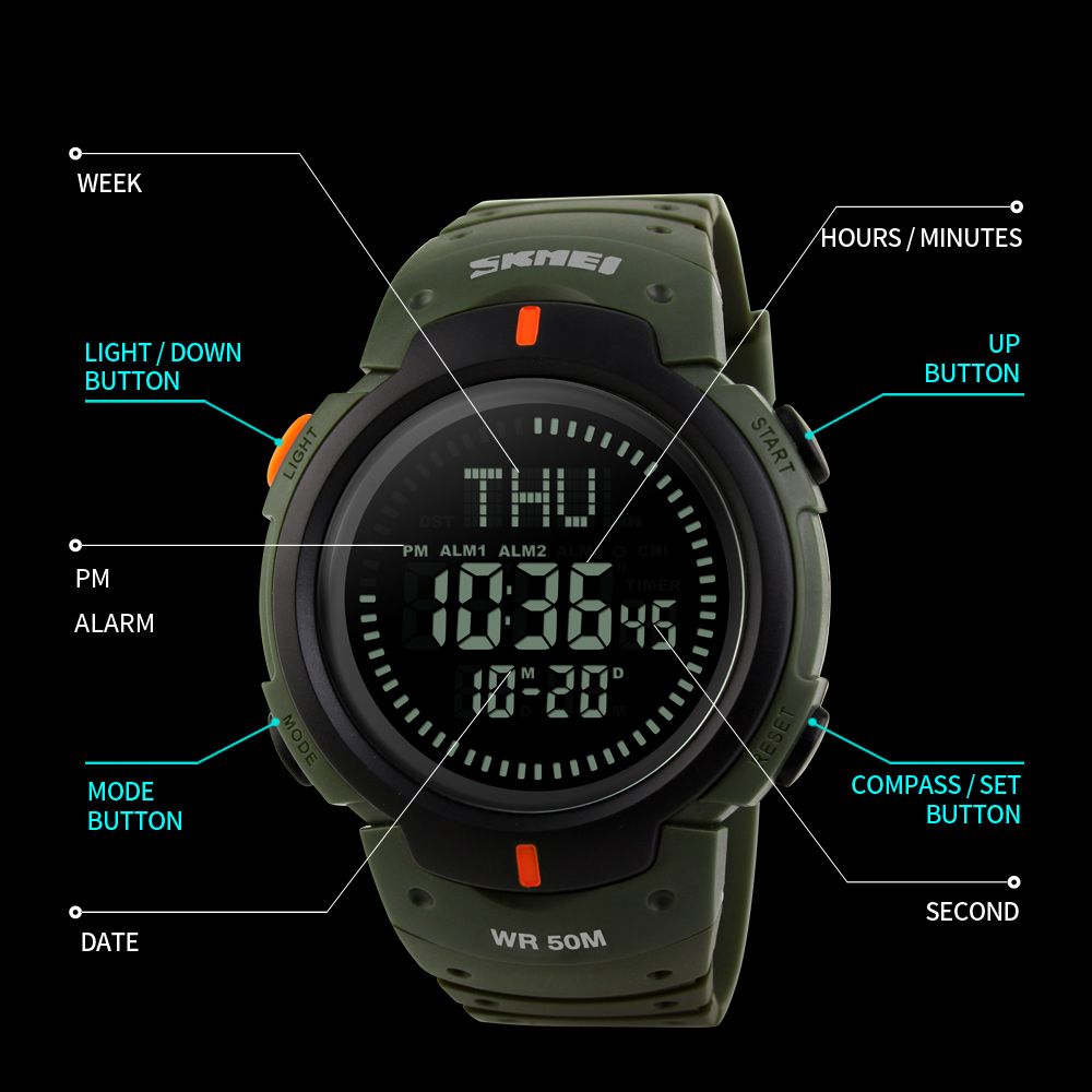 ساعت مچی دیجیتال اسکمی مدل 1231G -  - 6