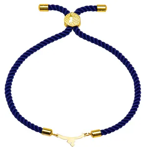 دستبند طلا 18 عیار زنانه الن نار طرح حرف پ مدل N1752