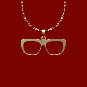 گردنبند طلا 18 عیار زنانه مدوپد مدل عینک کد Q2-1-1161