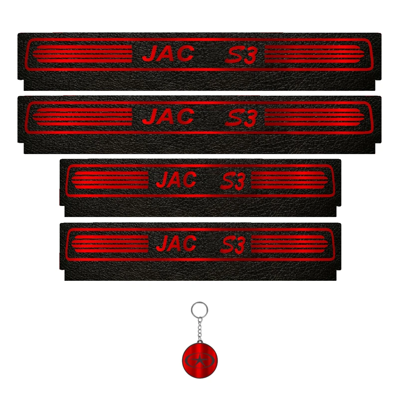 برچسب پارکابی خودرو لندمون کد LM052 MR مناسب برای جک S3 مجموعه 4 عددی به همراه جا کلیدی