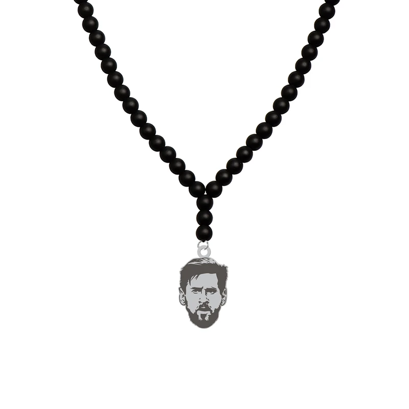 گردنبند هایکا مدل چهره لیونل مسی کد bg.jh 35