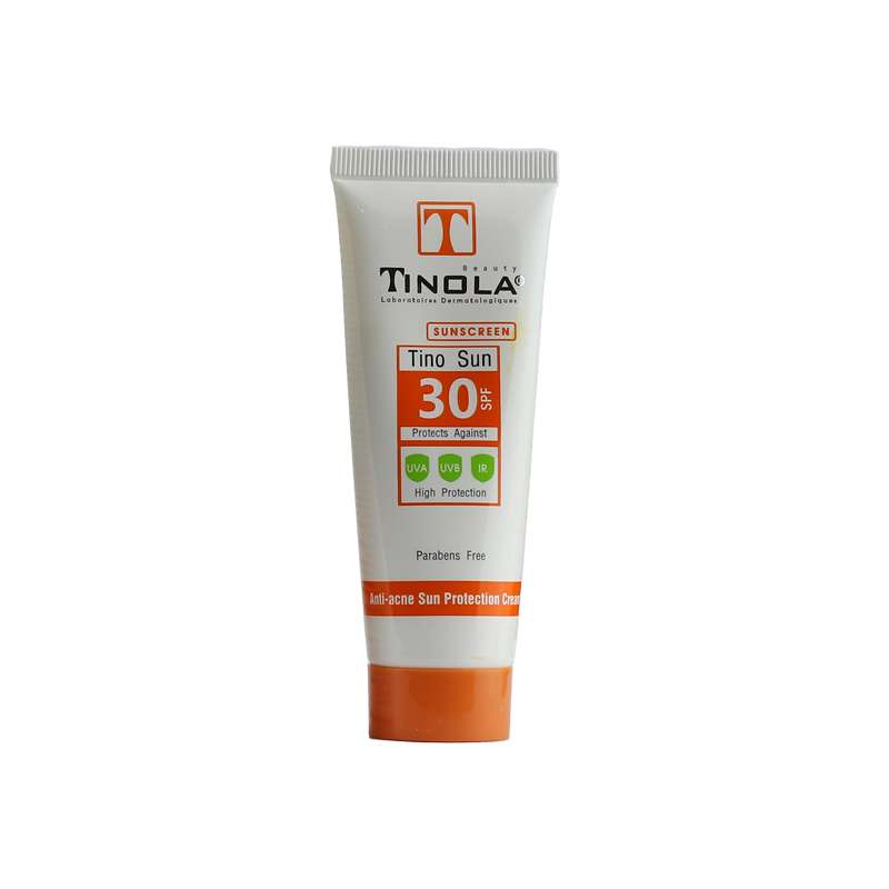 کرم ضد آفتاب بدون رنگ تینولا بیوتی SPF 30 مدل Tino Sun ‌مناسب پوست‌های چرب و مختلط حجم 40 میلی‌لیتر