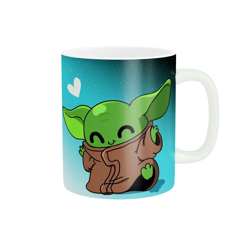 ماگ پادآفرین مدل کارتونی طرح بیبی یودا گروگو کد p9001