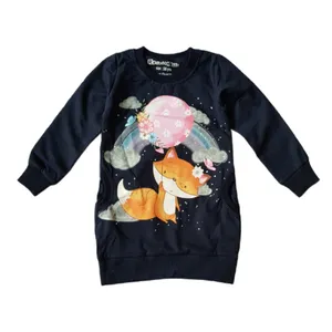 سویشرت دخترانه مدل  روباه و بادکنک