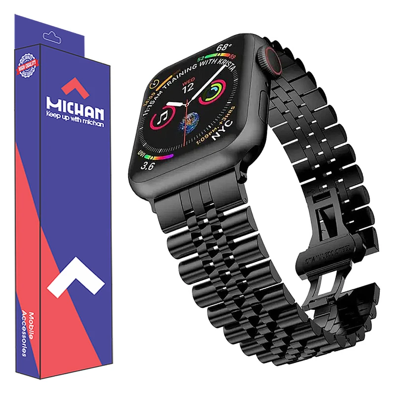 بند میچان مدل Stell Rolex مناسب برای ساعت هوشمند اسمارت واچ HK9 Ultra / HK9 Ultra 2