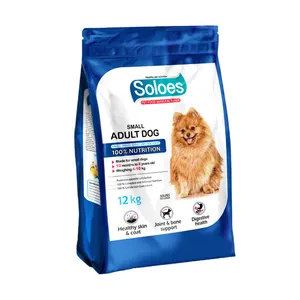غذا خشک سگ بالغ سولواس مدل نژاد کوچک با طعم مرغ و ماهی وزن ۱۲ کیلوگرم