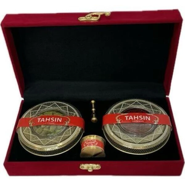 زعفران نگین تحسین - 1 مثقال به همراه هل - 10 گرم و هاون