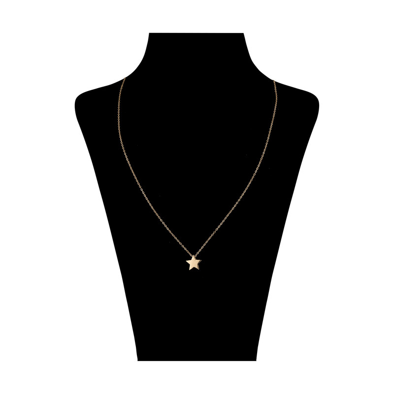 گردنبند طلا 18 عیار زنانه مایا ماهک مدل MM1751 طرح ستاره