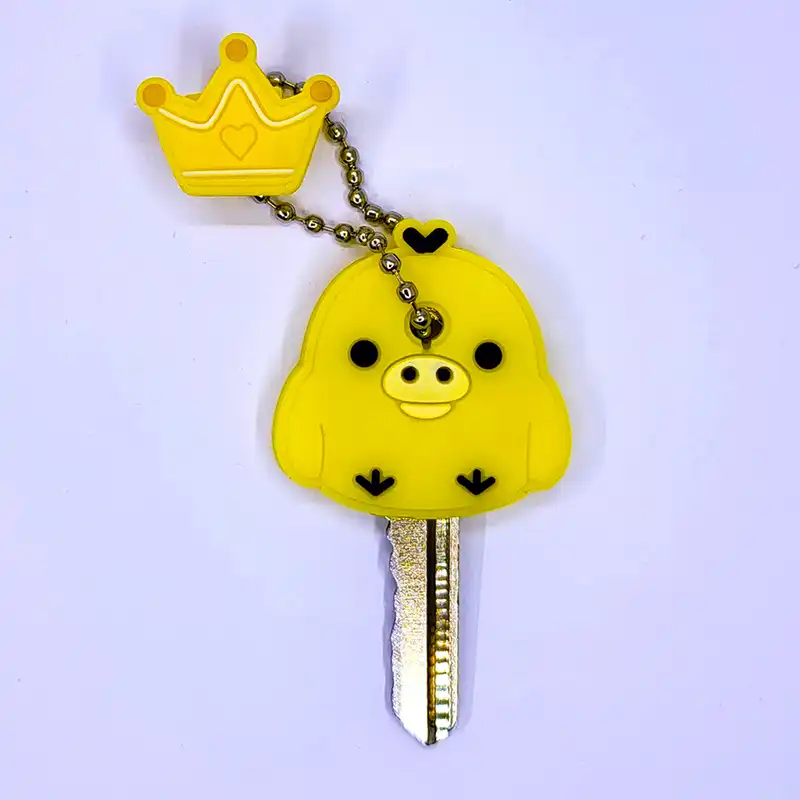 کاور کلید مدل Chicken T04 به همراه آویز مجموعه 2 عددی