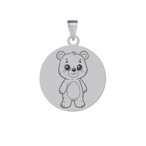 آویز گردنبند زنانه و مردانه هایکا مدل بچه خرس کد ja.h 172