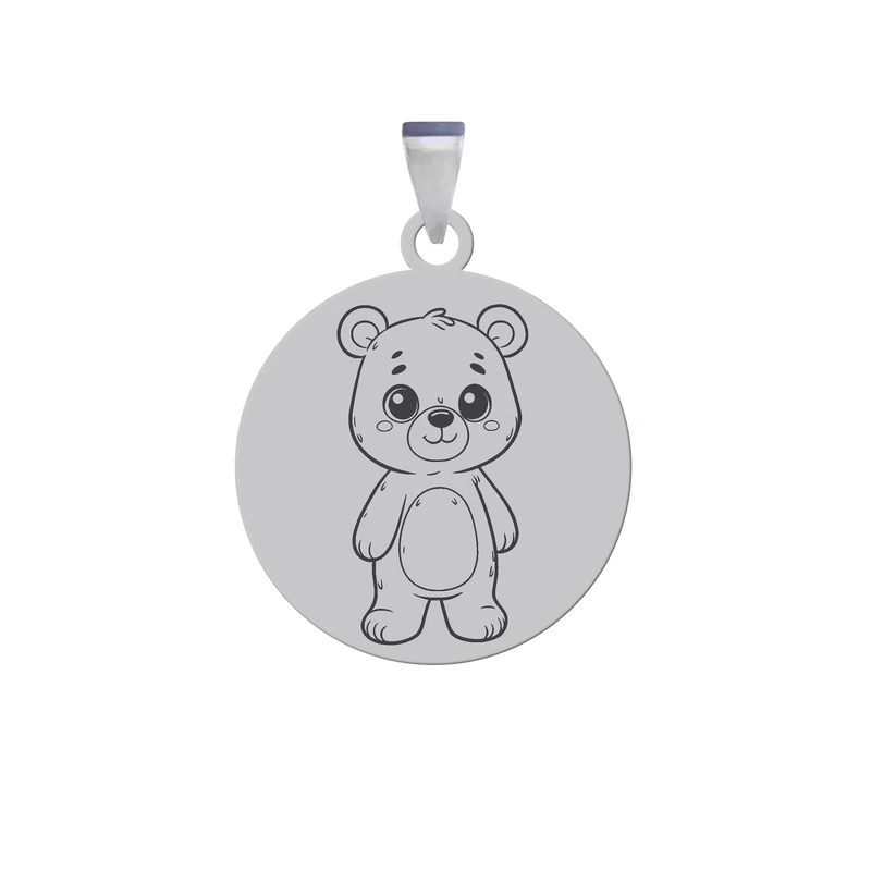 آویز گردنبند زنانه و مردانه هایکا مدل بچه خرس کد ja.h 172