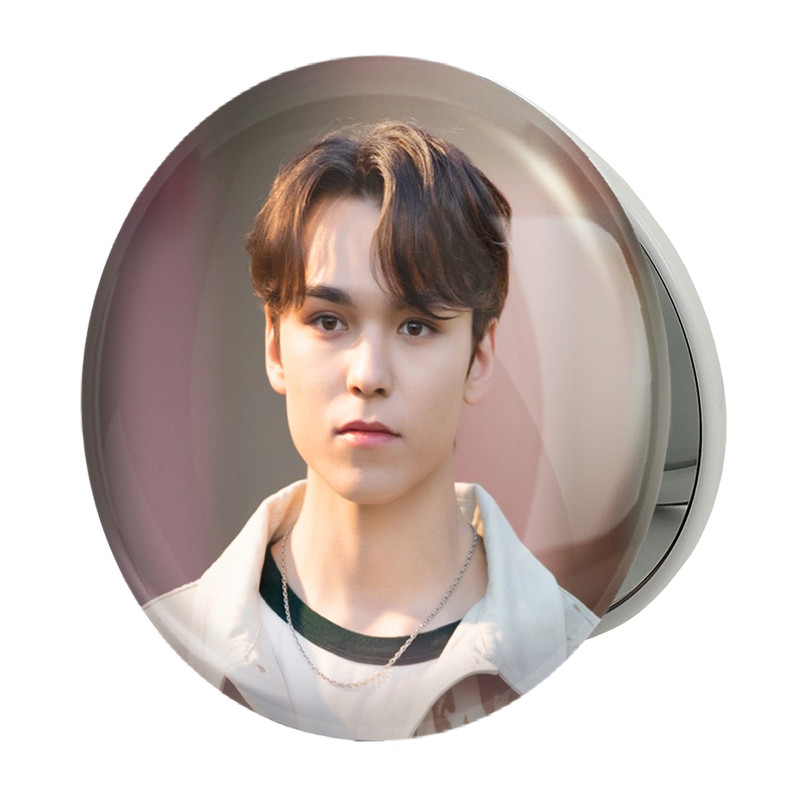 آینه جیبی خندالو طرح ورنون گروه سونتین Seventeen مدل تاشو کد 21514 