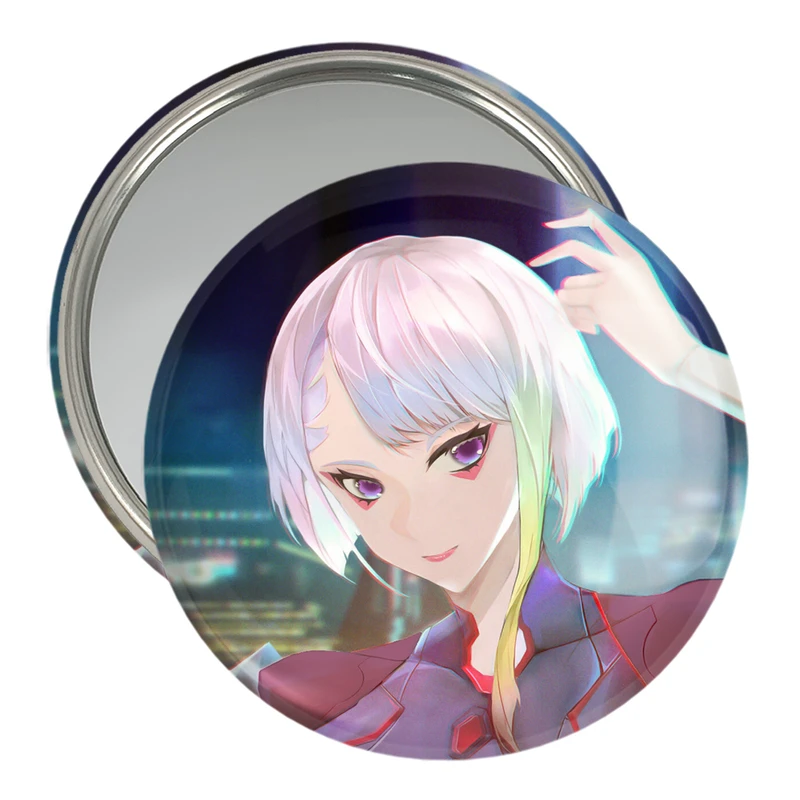 آینه جیبی خندالو مدل لوسی انیمه سایبرپانک کد 23970