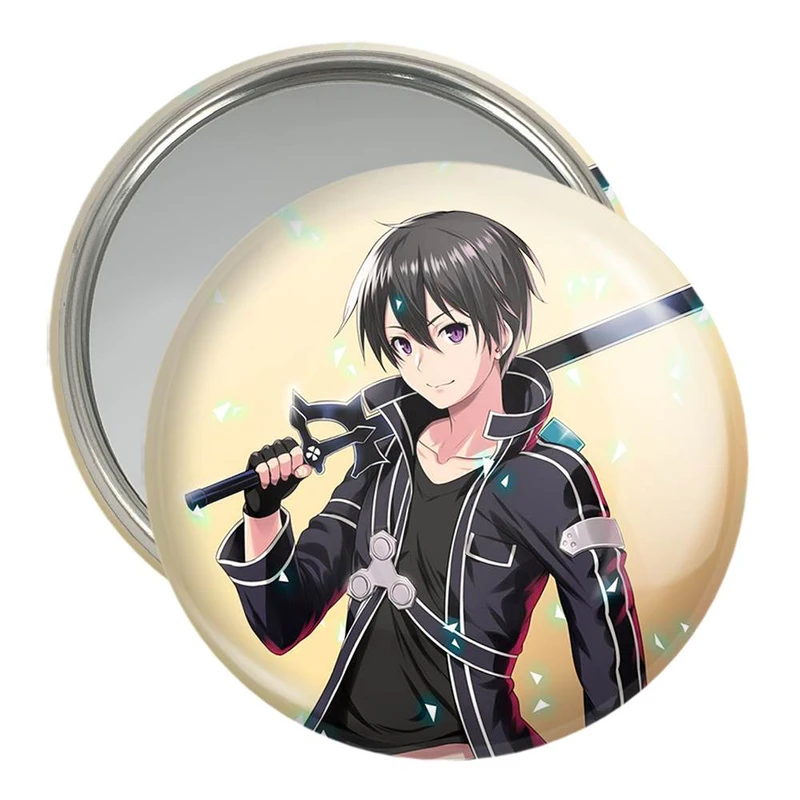 آینه جیبی خندالو مدل انیمه هنر شمشیر زنی  کد 10123