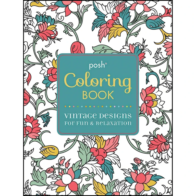 کتاب Posh Adult Coloring Book اثر Andrews McMeel Publishing انتشارات Andrews McMeel Publishing