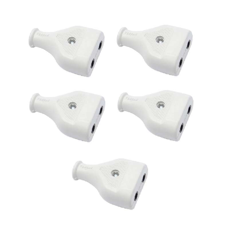 مادگی دو شاخه برق تهران مدل 2023 بسته 5 عددی