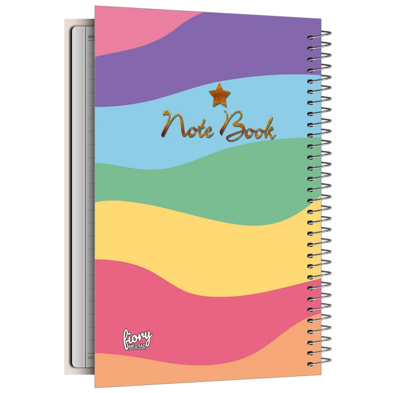   دفتر مشق 100 برگ مستر راد طرح پاستل کد fiory 2552