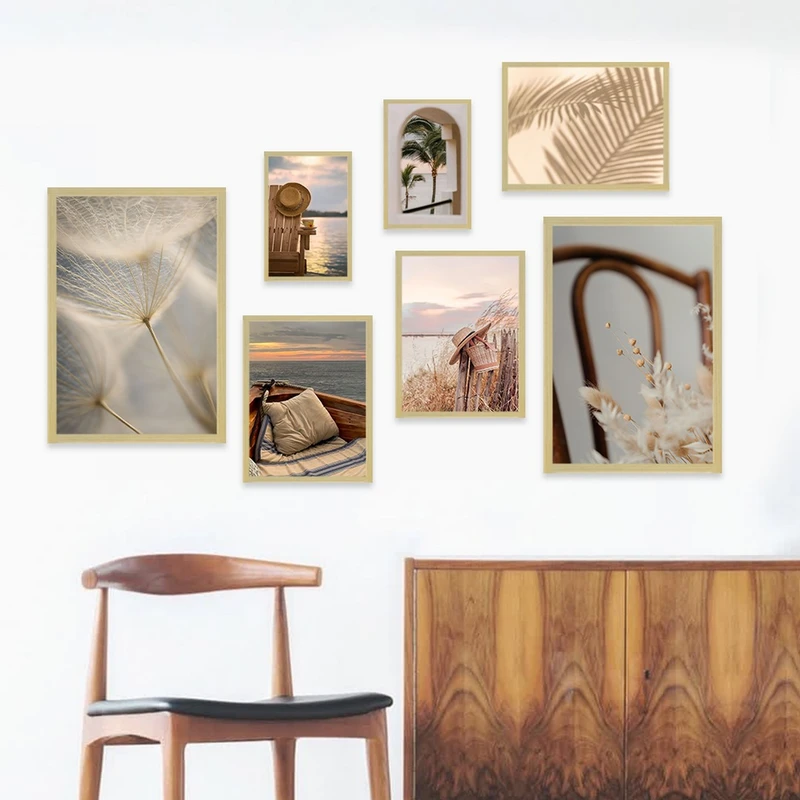 تابلو بکلیت مدل طرح قاصدک و قایق BE-1078 مجموعه 7 عددی