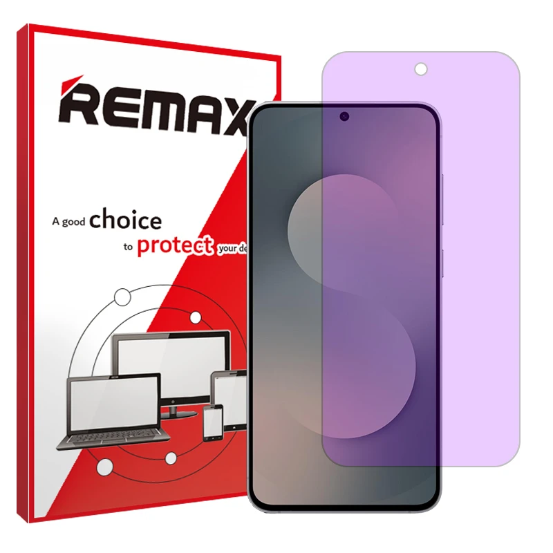 محافظ صفحه نمایش فیلتر بنفش ریمکس مدل Eye Care مناسب برای گوشی موبایل سامسونگ Galaxy S25 FE