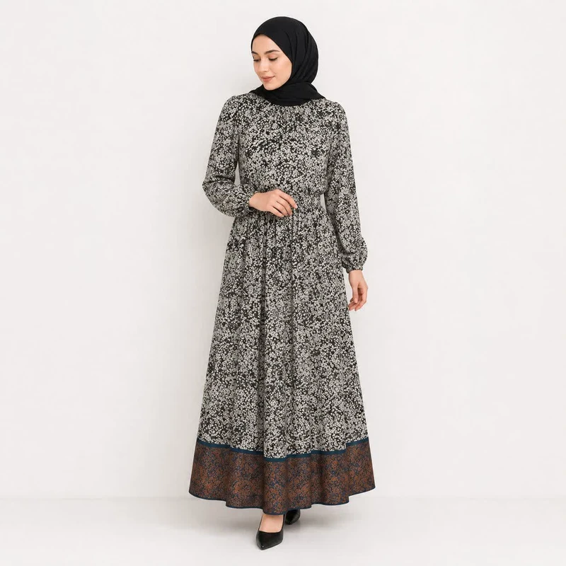 پیراهن یقه گرد زنانه نکست مدل 21692937