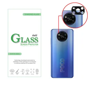 محافظ لنز دوربین شیلد گلس مدل LFUL مناسب برای گوشی موبایل شیائومی Poco X3