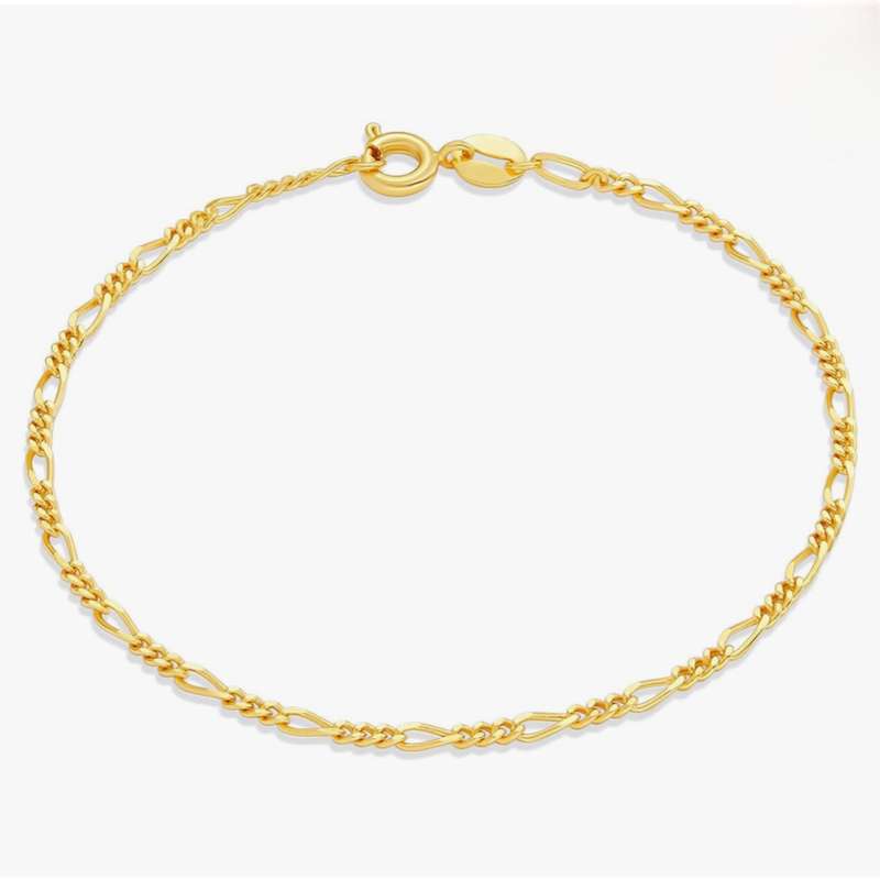 دستبند نقره مدل فیگارو ظریف ایتالیایی🇮🇹 دستبند نقره مدل فیگارو ظریف ایتالیایی🇮🇹