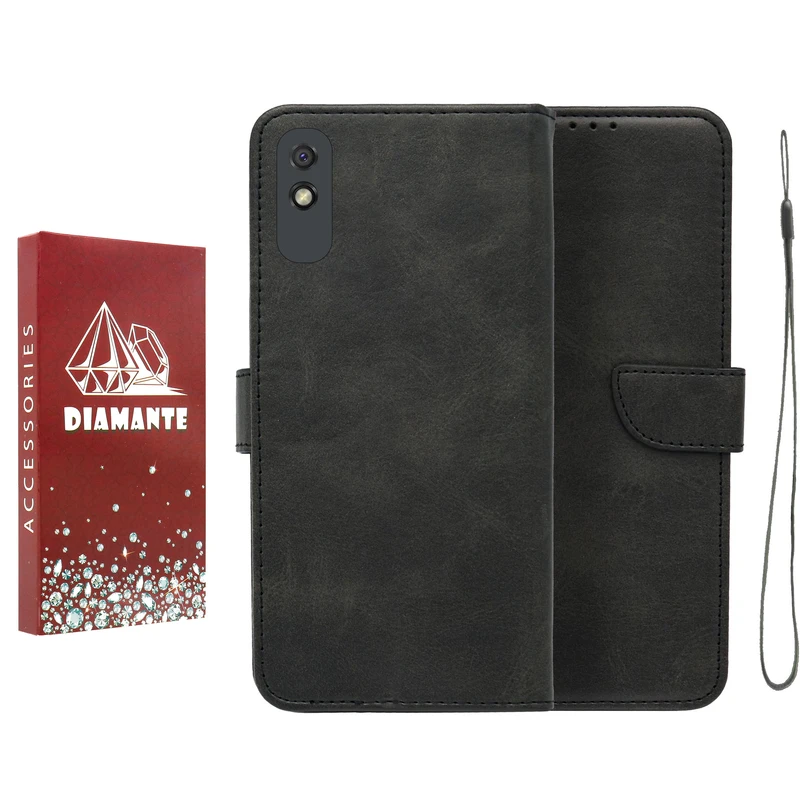 کیف کلاسوری دیامانته مدل Scusa Rd مناسب برای گوشی موبایل شیائومی Redmi 9A به همراه بند آویز