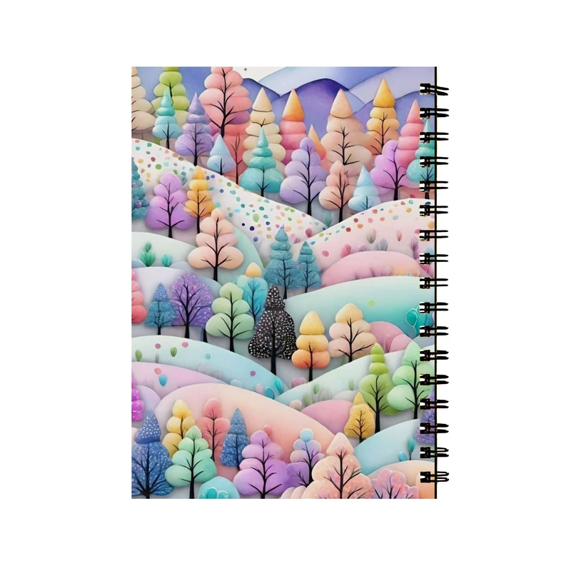 دفتر مشق 50 برگ طرح نقاشی کاج کد 73