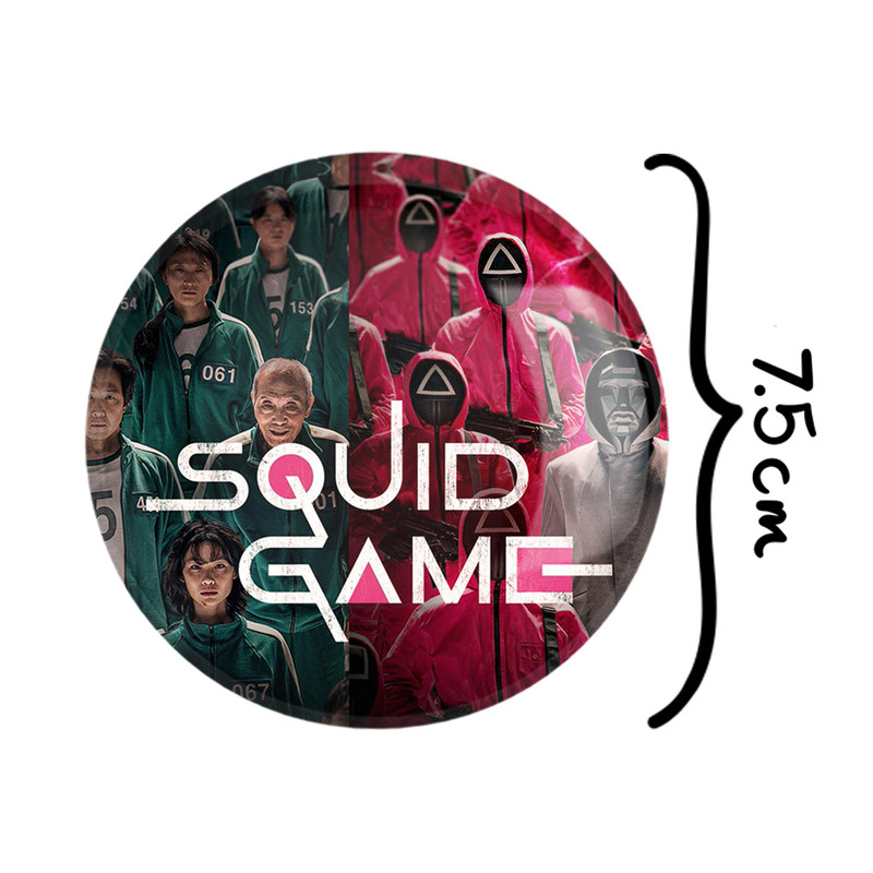 آینه جیبی خندالو طرح بازی مرکب Squid Game مدل تاشو کد 10821 آینه جیبی خندالو طرح بازی مرکب Squid Game مدل تاشو کد 10821