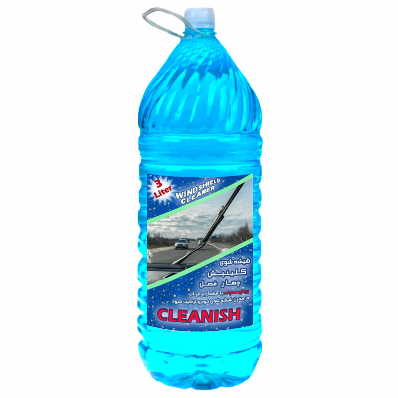 محلول شیشه‌شوی خودرو کلینیش مدل چهار فصل حجم 3 لیتر
