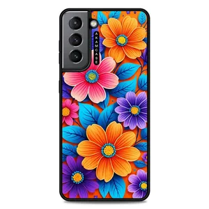 AKAM AMC-WSGS21-FLOWERS-39 Cover For Samsung Galaxy S21