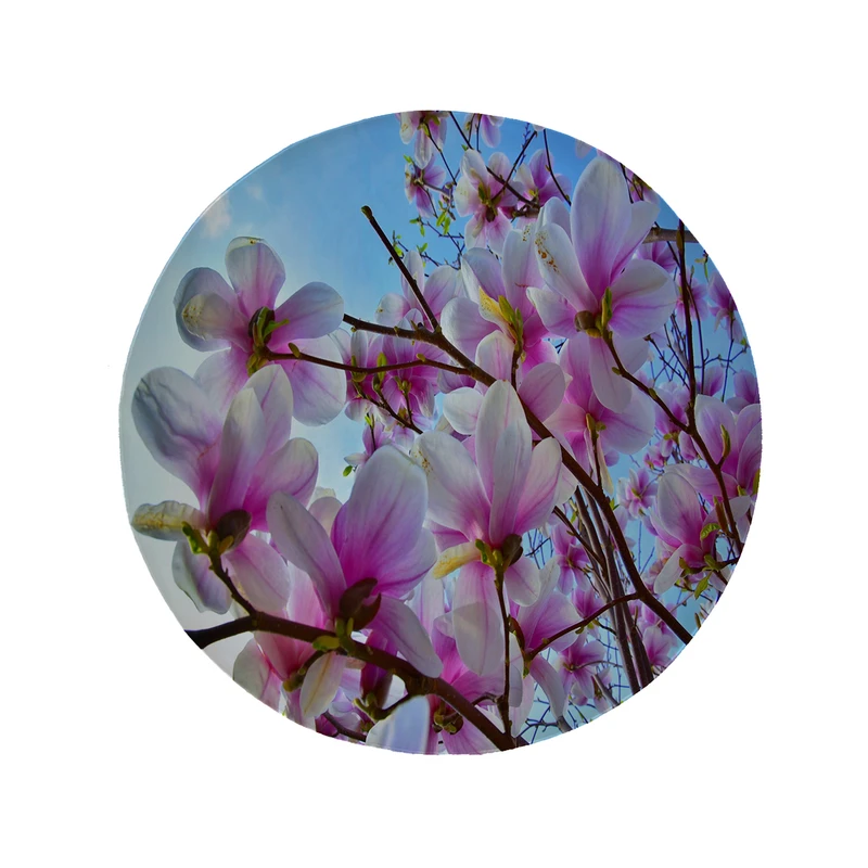 پادری مدل دایره طرح گل کد 5609 سایز 90 × 90 سانتی متر 