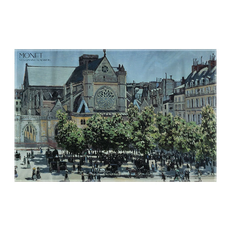 کاغذ کادو ترمه طراحان ایده مدل خیابان از مونه کد art0215 سایز 57x37 سانتی متر