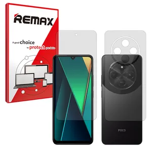 Remax Matte model transparent screen protector suitable for Xiaomi Poco C75 mobile phone along with the back of the phone