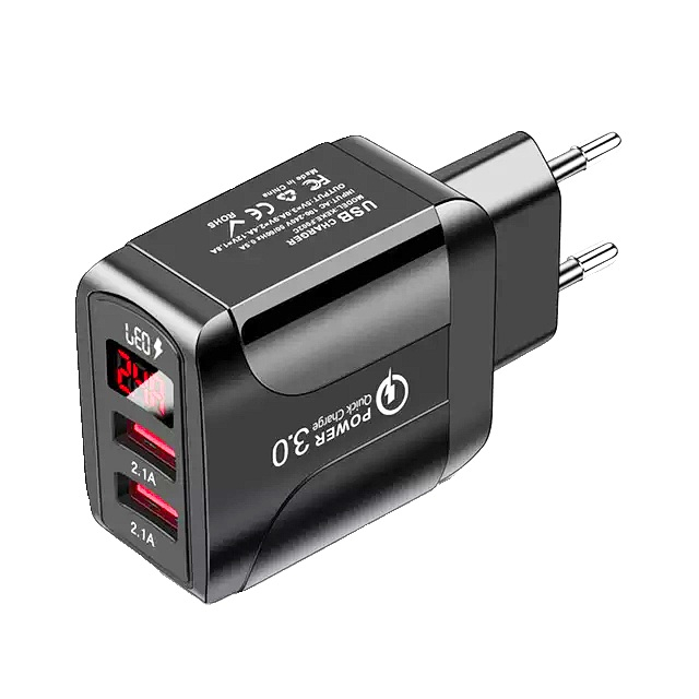 شارژر دیواری مدل POWER QUICK CHARGE3.0 کد keke_F002 1 شارژر دیواری مدل POWER QUICK CHARGE3.0 کد keke_F002