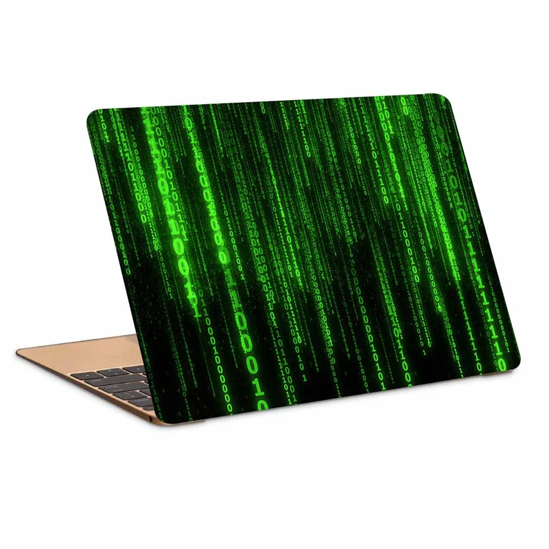 استیکر لپ تاپ طرح matrix code numbers کد N-376 مناسب برای لپ تاپ 15.6 اینچ