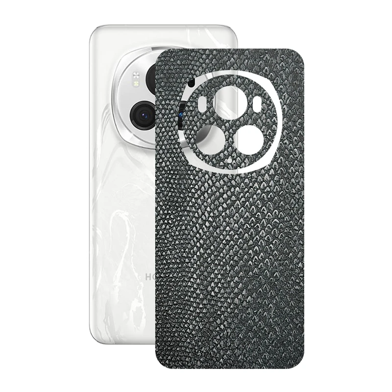 برچسب پوششی ریمکس مدل Leth طرح پوست ماری مناسب برای گوشی موبایل آنر Magic6 Pro