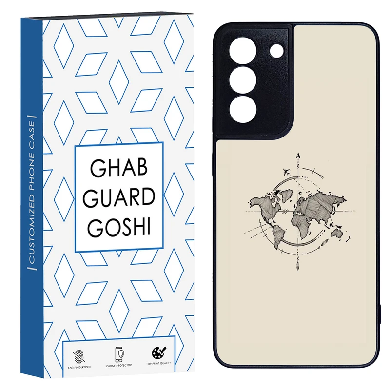 کاور قاب گارد گوشی طرح نقشه کد TPU-175 مناسب برای گوشی موبایل سامسونگ Galaxy S21 fe