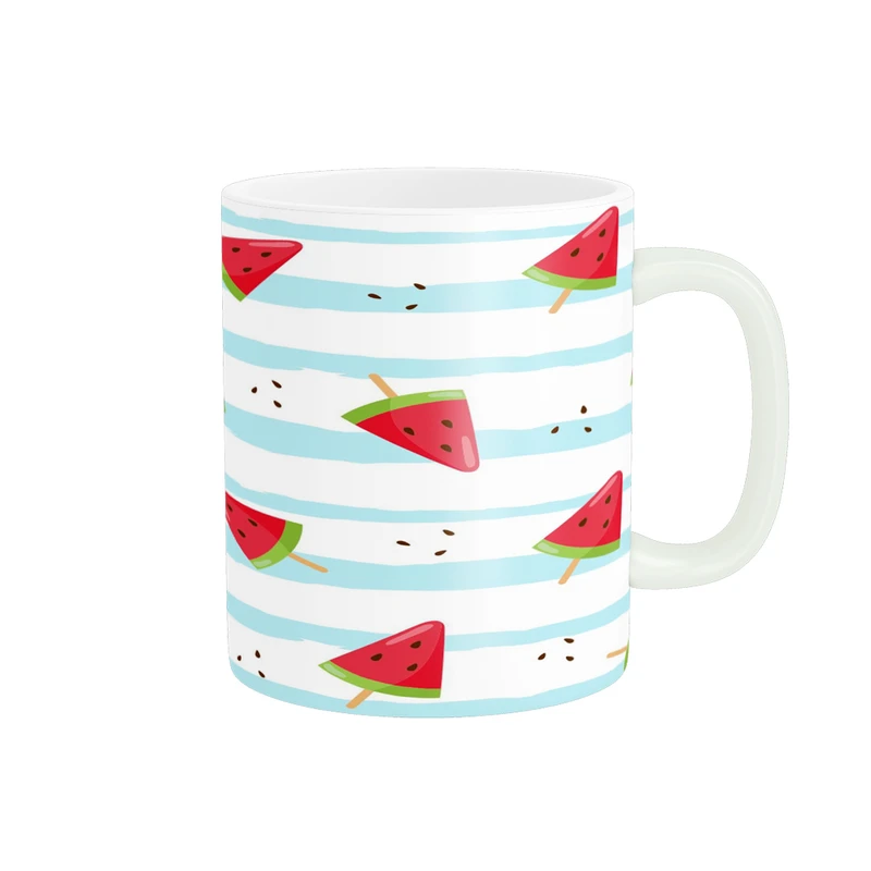 ماگ پادآفرین مدل یلدایی شب یلدا شب چله طرح انار و هندوانه کد p2688