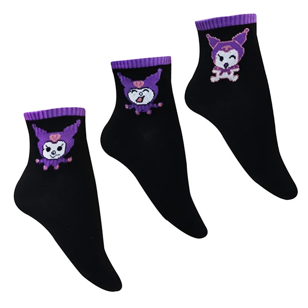 جوراب ساق کوتاه زنانه تن پوش هنگامه مدل کرومی  بسته 3 عددی