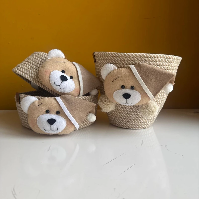 عکس شماره 2 : ست سطل و جادستمال کاغذی اتاق کودک مدل تدی کد ۲۳۱۳۲۰