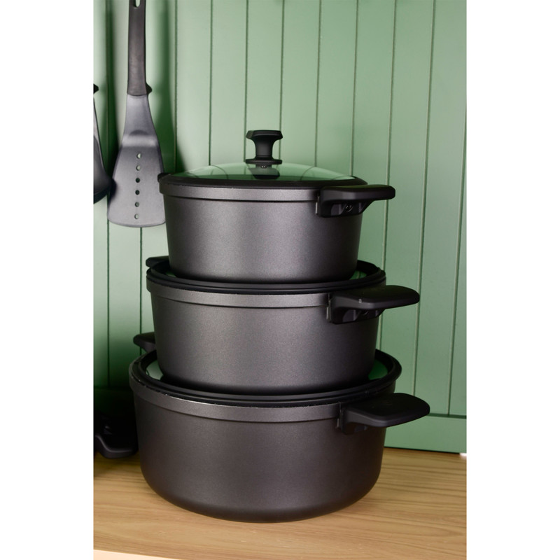 سرویس قابلمه و تابه گرانیتی 25 پارچه ولبرگ مدل B